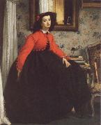 James Tissot Portrait of Mill L L,Called woman in Red Vest oil painting picture wholesale